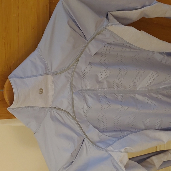 Lululemon Light Blue Running Jacket Like New - Picture 2 of 6